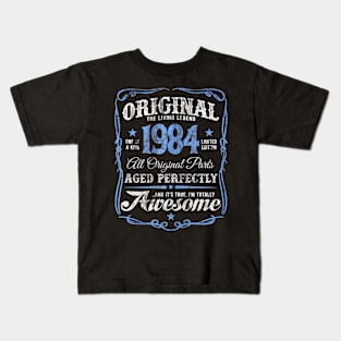 The Original Born In 1984 Vintage 40Th Birthday Party Kids T-Shirt
